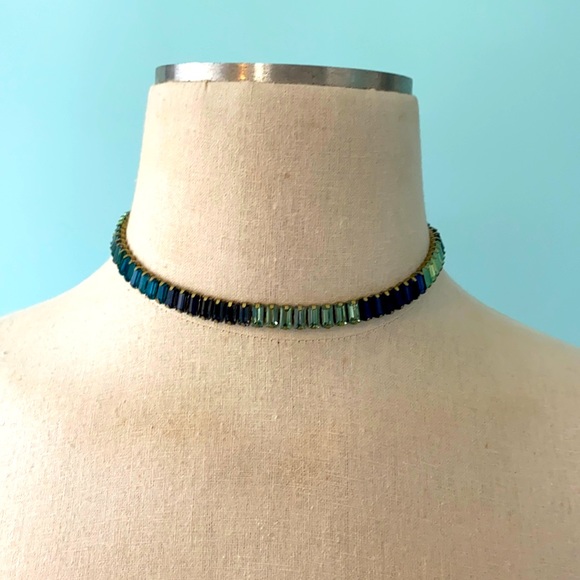 Banana Republic glass stone choker necklace